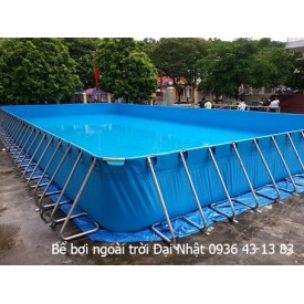 Bể bơi lắp ghép ngoài trời kích thước 3mx6m