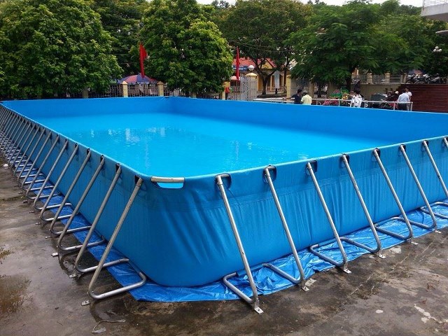 Bể bơi lắp ghép. Kích thước 4x8m