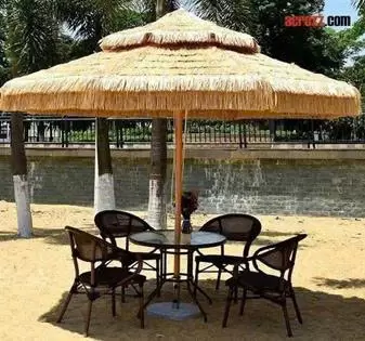 Dù che lệch tâm vuông 3m x 3m giả rơm