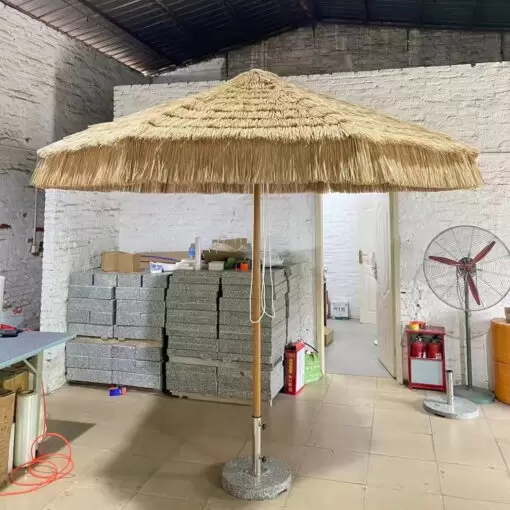 Dù che lệch tâm vuông 3m x 3m giả rơm