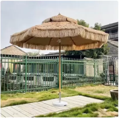 Dù che lệch tâm vuông 3m x 3m giả rơm