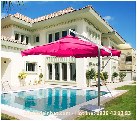 DÙ LỆCH TÂM VUÔNG 3,5M X 3,5M