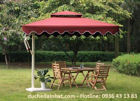 DÙ LỆCH TÂM VUÔNG 3,5M X 3,5M