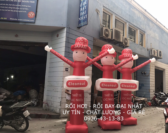 rối hơi quảng cáo cho cleansui
