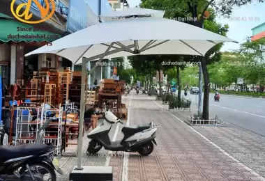 Dù lệch tâm là gì? Bảng giá dù lệch tâm