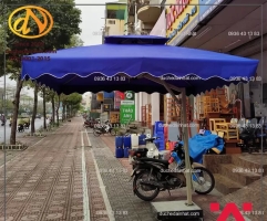 Dù lệch tâm vuông xanh da trời 3m x 3m 2 tầng