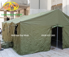 NHÀ BẠT TRUNG ĐỘI 25m2 - VẢI BẠT DÙ QUÂN ĐỘI 4950X4950