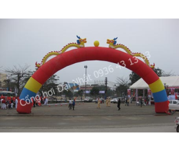 Cổng hơi có rồng 15m