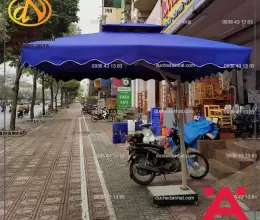 Dù lệch tâm vuông xanh da trời 3m x 3m 2 tầng
