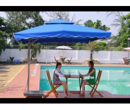 Dù vuông lệch tâm xanh dương