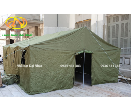 NHÀ BẠT TRUNG ĐỘI 25m2 - VẢI BẠT DÙ QUÂN ĐỘI 4950X4950
